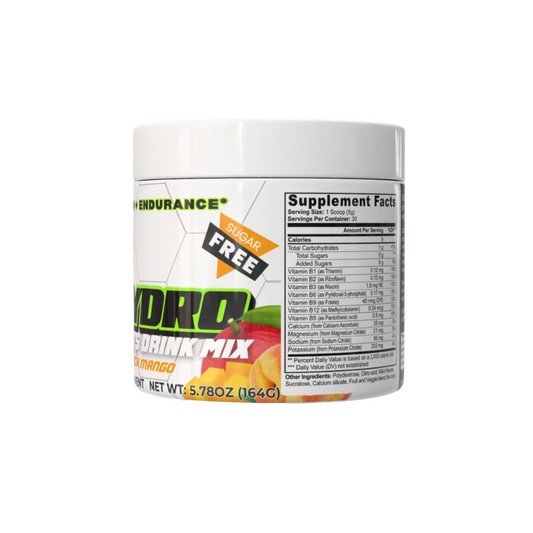 JetPac Hydro Sports Beverage Peach Mango flavor, sugar-free electrolyte drink mix for athletes, 5.78 oz.