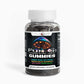 Fun-Gi Mushroom Extract Complex Gummies bottle featuring various mushroom ingredients for cognitive support and energy, 60 gummies, raspberry flavor.