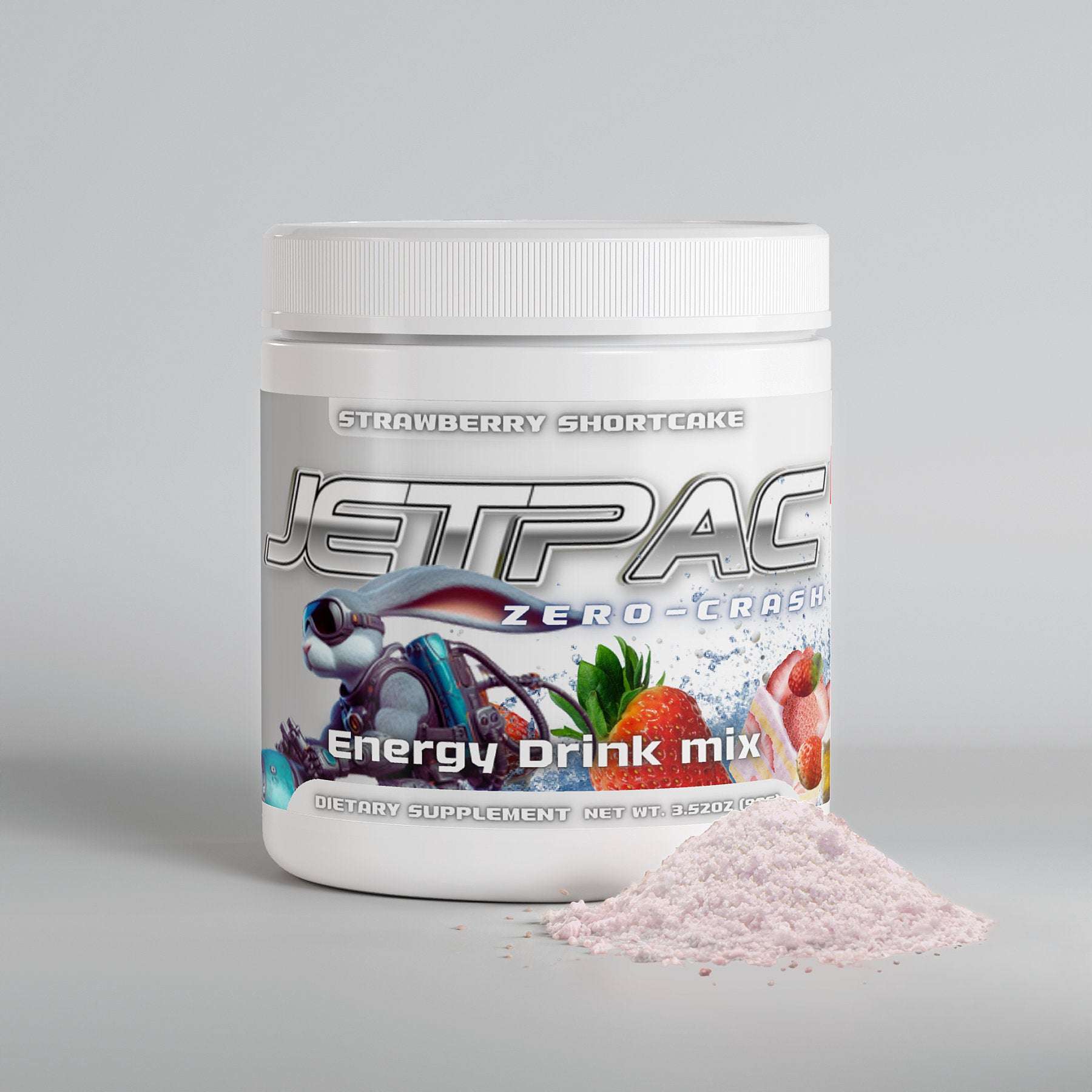 JetPac Boost Energy Drink Mix - Sugar Free Strawberry Shortcake