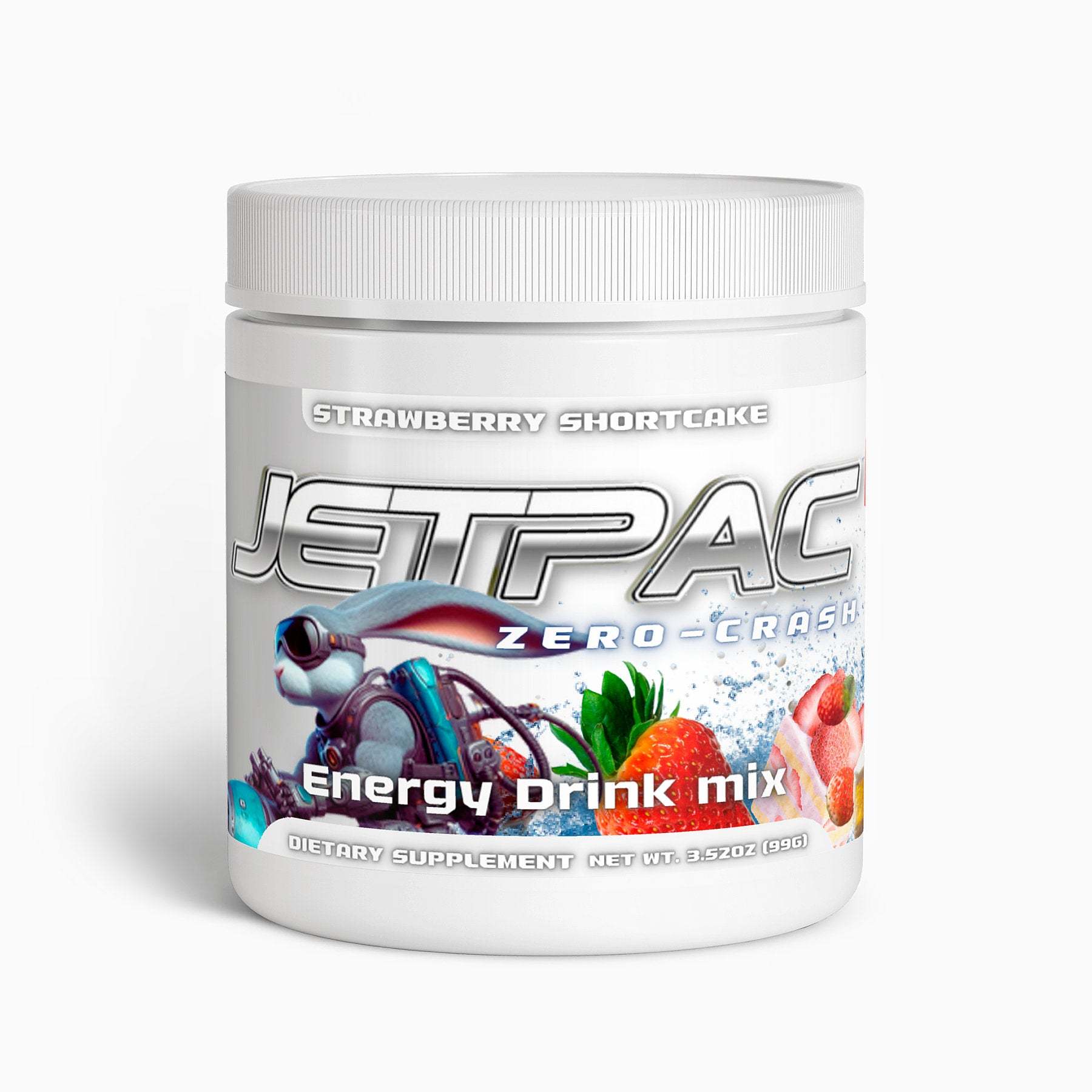 JetPac Boost Energy Drink Mix - Sugar Free Strawberry Shortcake