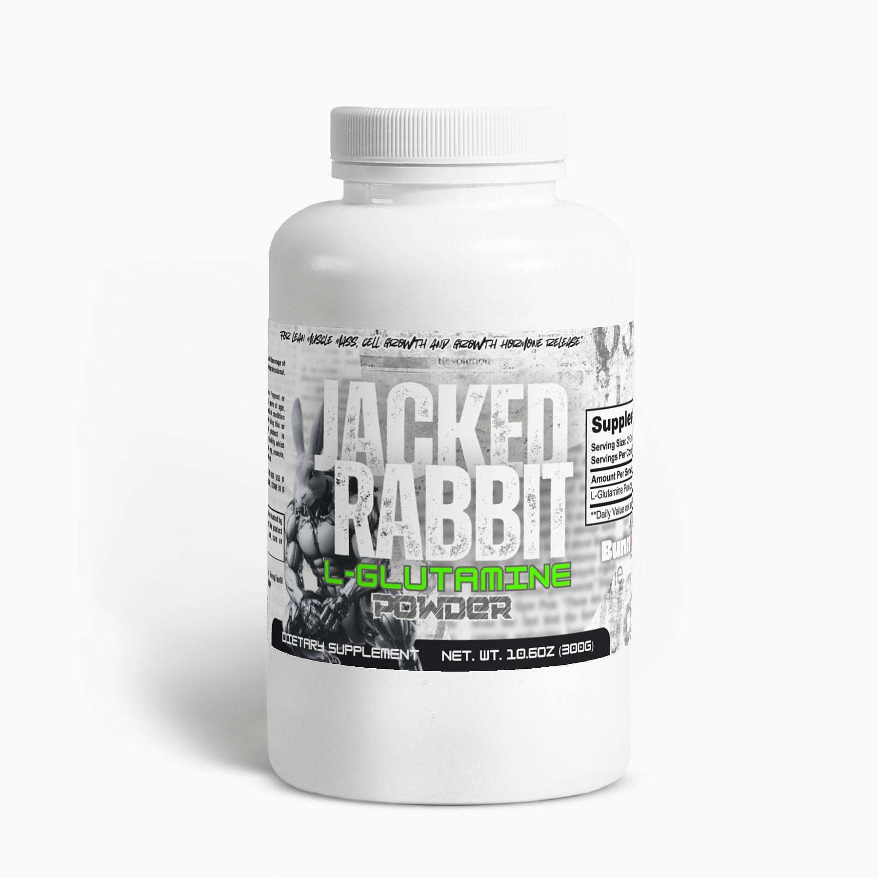 Jacked Rabbit L-Glutamine muscle growth powder supplement