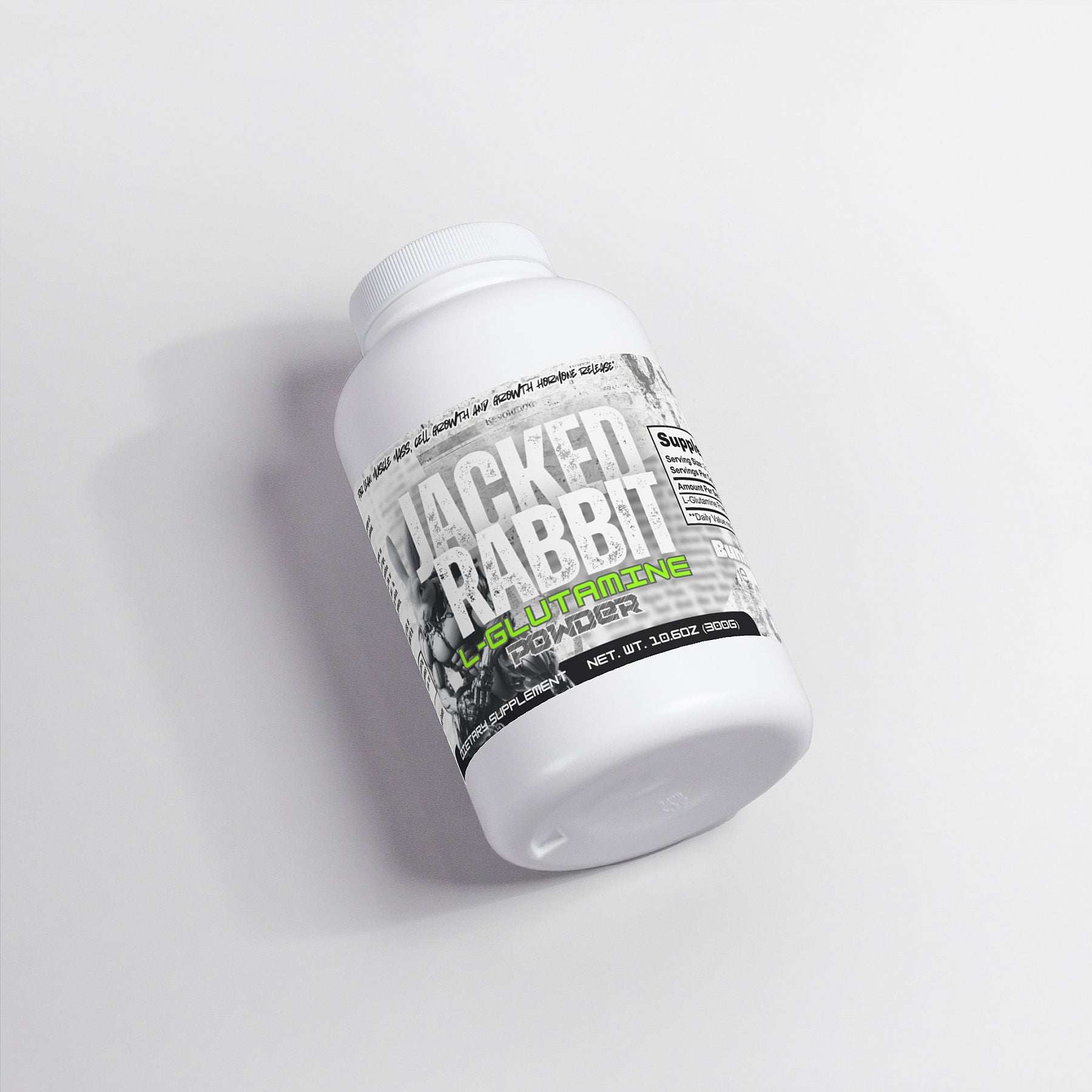 Jacked Rabbit L-Glutamine muscle growth powder supplement