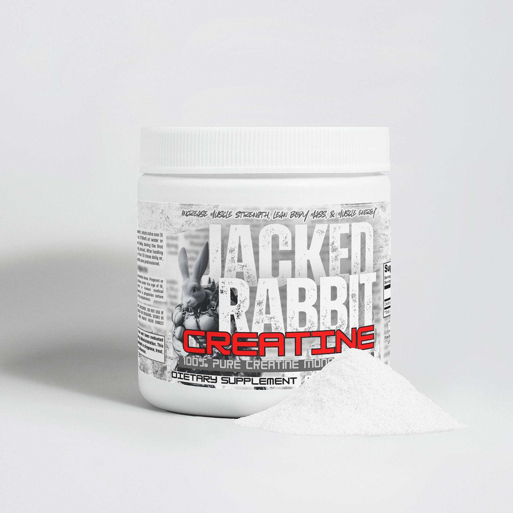 Jacked Rabbit Creatine Monohydrate for Optimal Performance 100% Pure