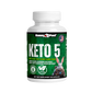 Bunny Fuel Keto-5 Supplement bottle with green label featuring BHB ketones for energy and weight loss support.