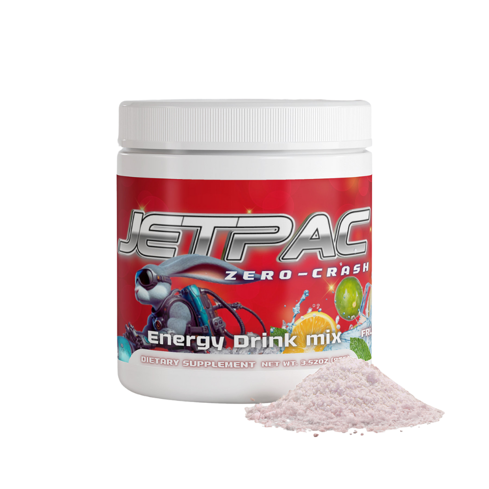 JetPac Energy Drink Mix - Sugar Free Fruit Punch 40 Servings