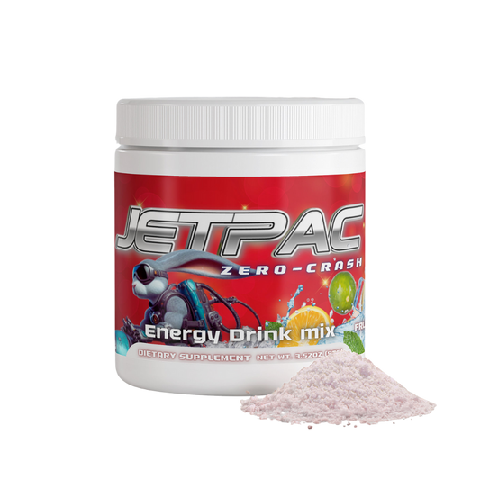 JetPac Energy Drink Mix - Sugar Free Fruit Punch 40 Servings