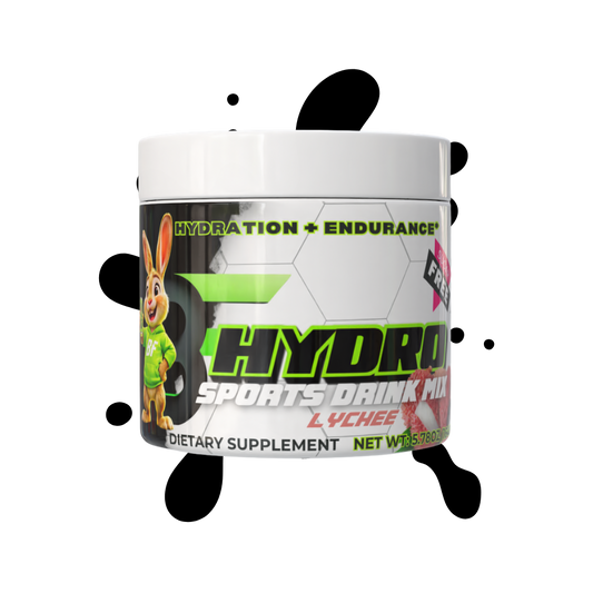 Hydro Sports Drink Lychee flavor, sugar-free electrolyte beverage for hydration and endurance.
